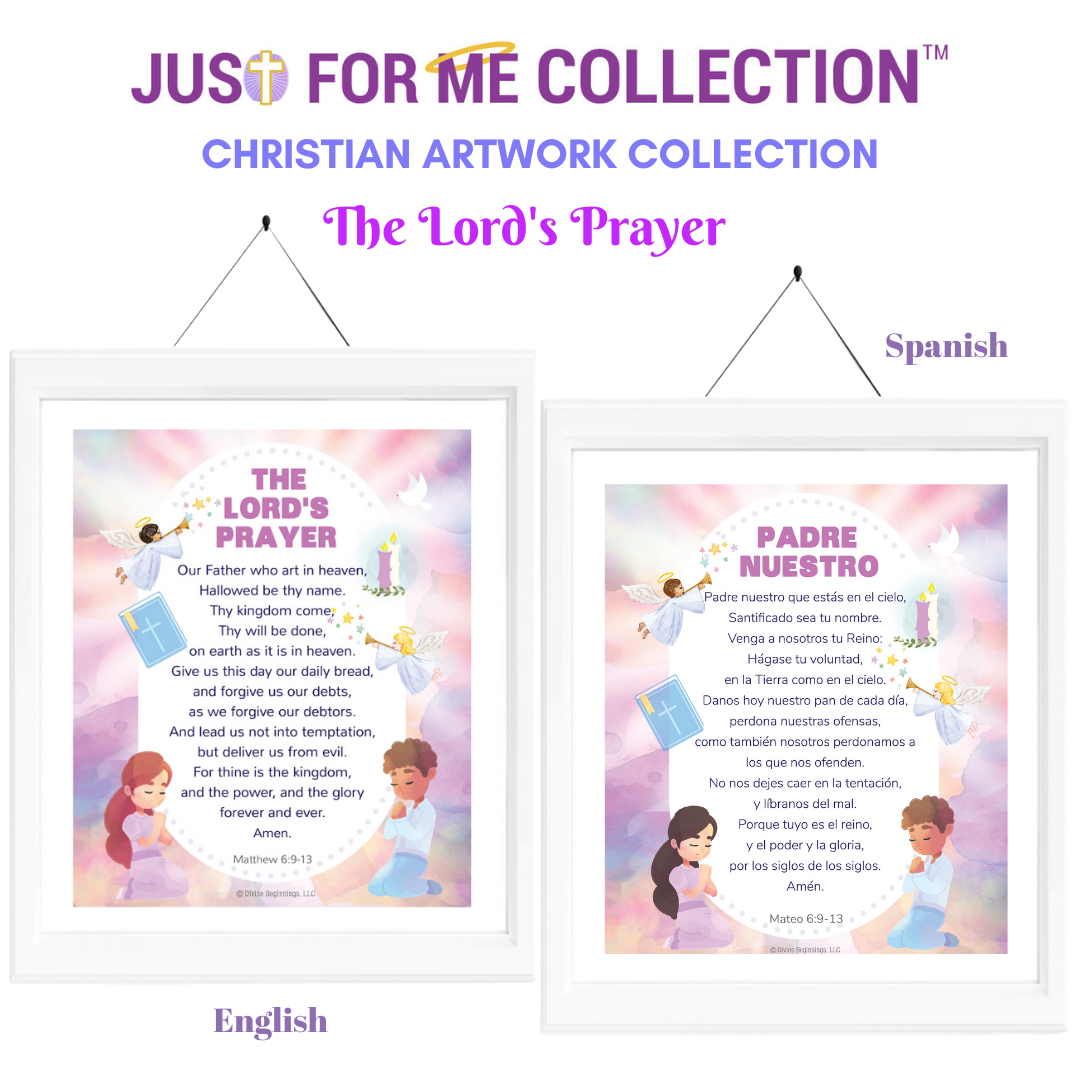 The Lord's Prayer, Christian Children Wall Art