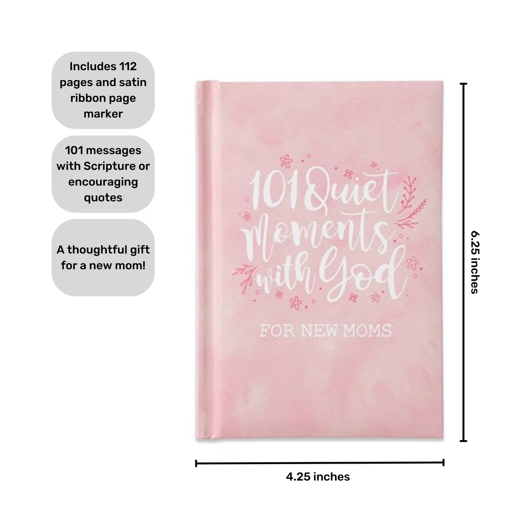 101 Quiet Moments with God for New Moms book(Girl) dimensions