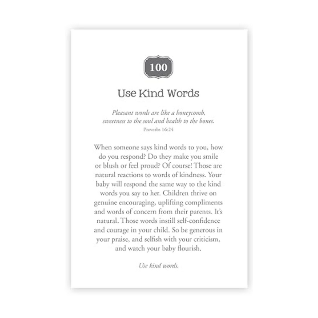 101 Quiet Moments with God for New Moms book(Girl) page 100