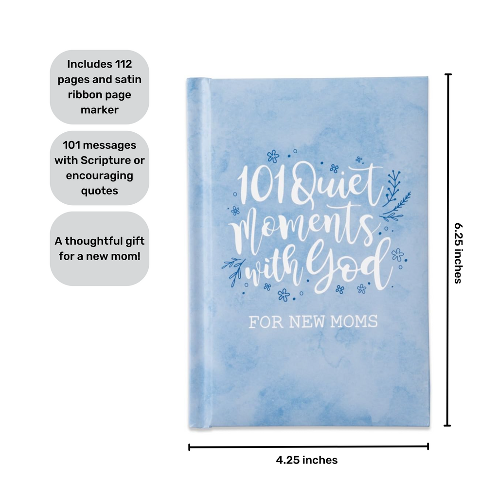 101 Quiet Moments with God for New Moms book dimensions