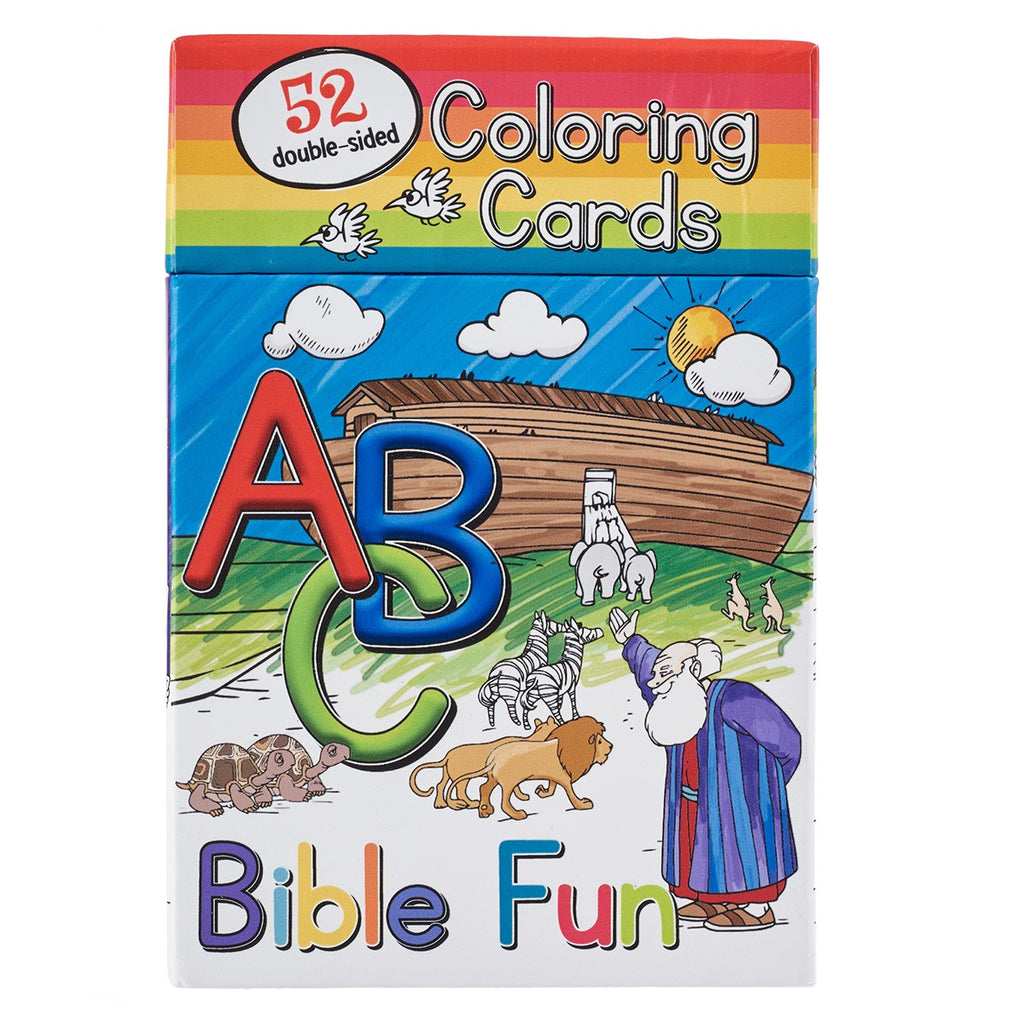 ABC Bible Fun - 52 Coloring Cards for Kids