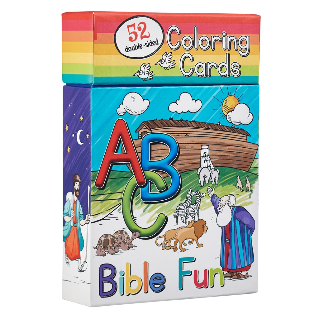 ABC Bible Fun - 52 Coloring Cards for Kids tilt
