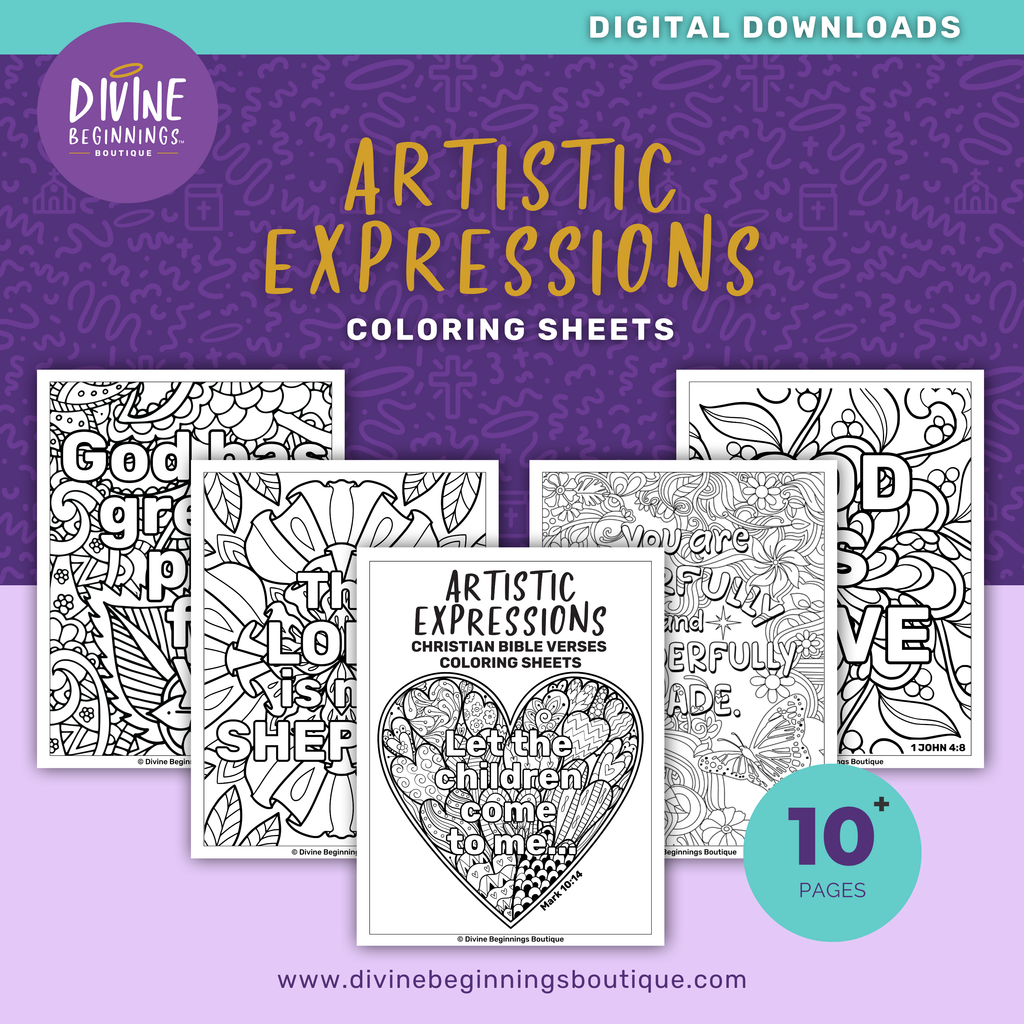 Artistic Expressions Coloring Sheets