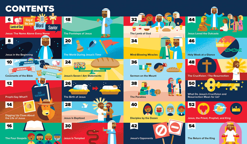Bible Infographics For Kids - Epic Guide to Jesus contents