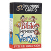 Bible Verses Every Kid Should Know - 52 Coloring Cards