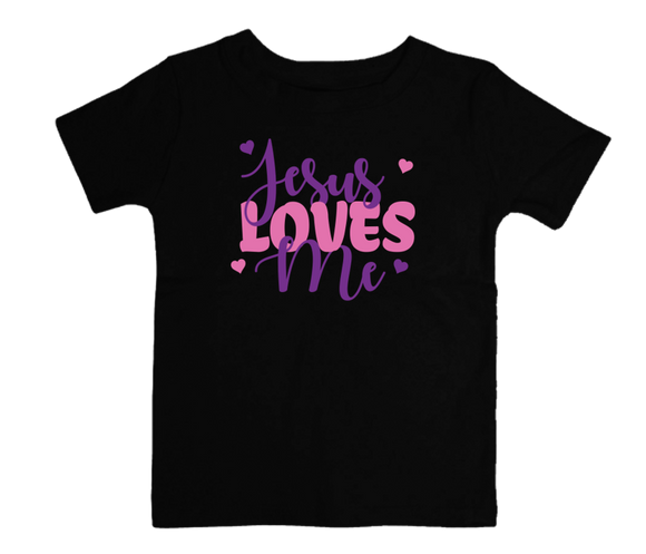 Jesus Loves Me - Girl's Toddler Christian T-shirt