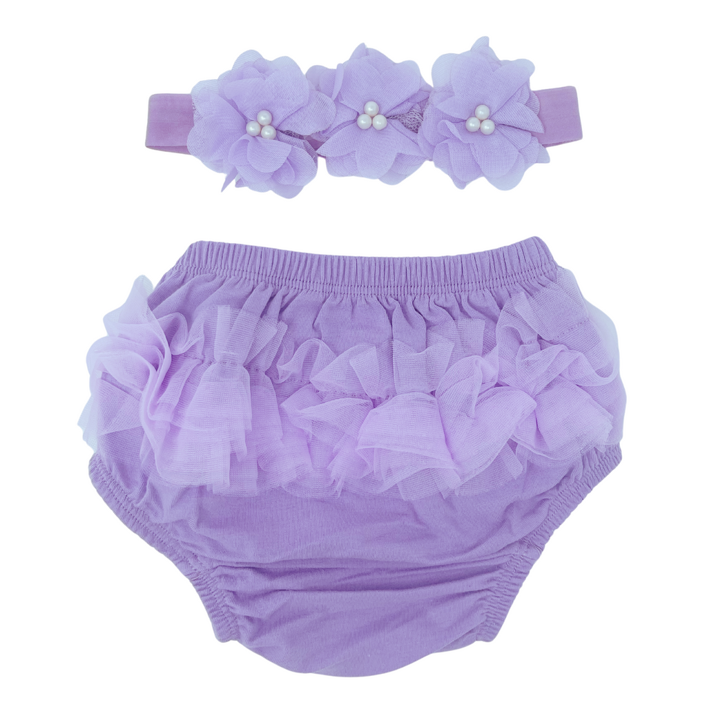 Bloomers and Headband Sets purple