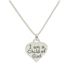 Child of God with Heart Sterling Silver Necklace