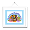 Christian Artwork - Fearfully and Wonderfully Made Artwork - Blue - Black Children