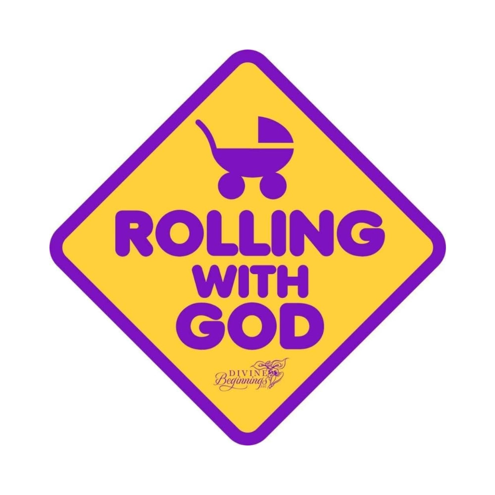 DIVINE DECALS™ - 'Rolling With God' Car Window Decals