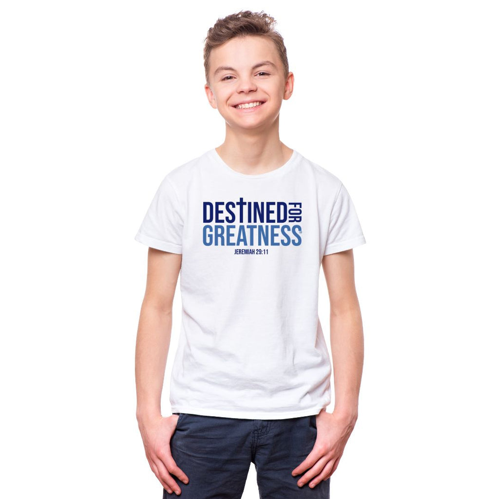 big boy wearing Destined For Greatness T-shirt