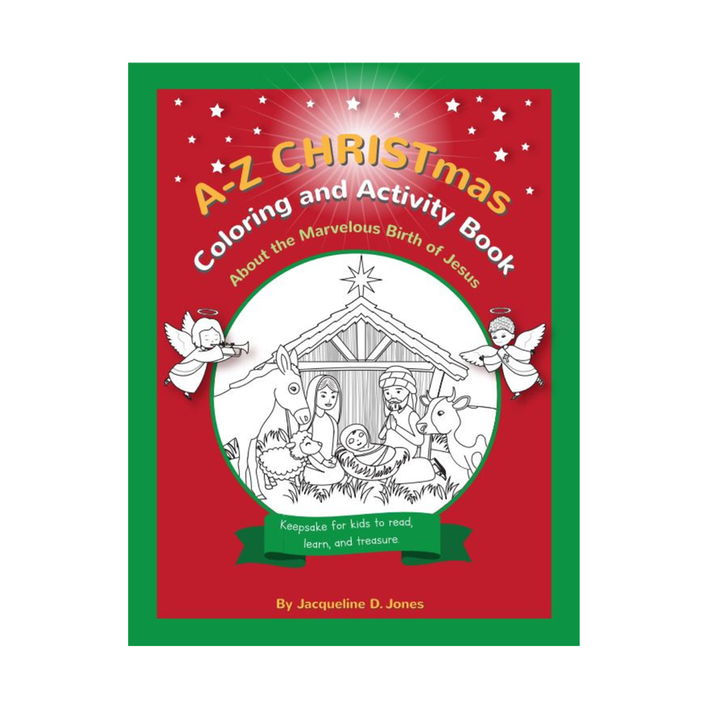 A-Z Christmas Coloring and Activity Book, by Jacqueline Jones