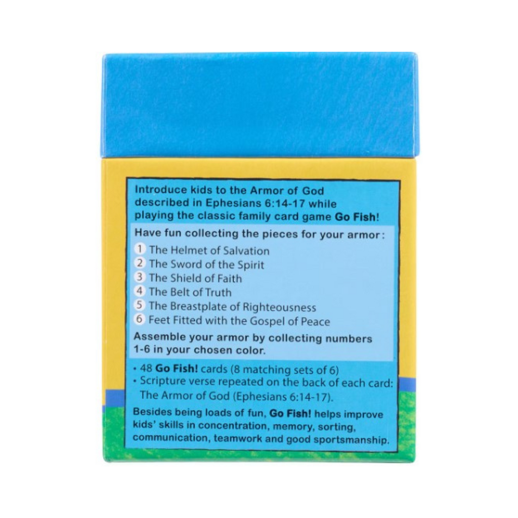 Go Fish! Armor of God Card Game back