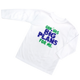 God Has Big Plans for Me - Toddler Boys Inspirational T-shirt