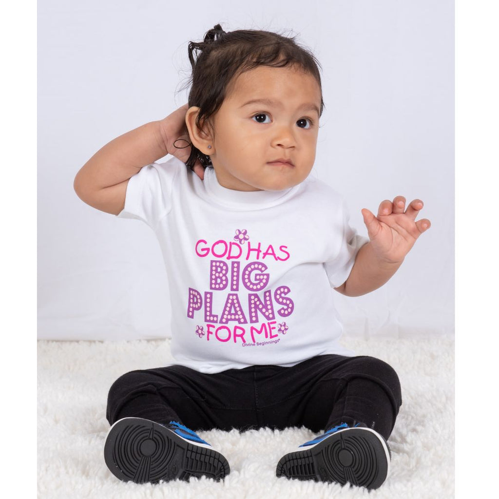 Infant wearing God Has Big Plans for Me T-shirt 