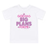God Has Big Plans for Me – Christian T-Shirt for Toddler Girls