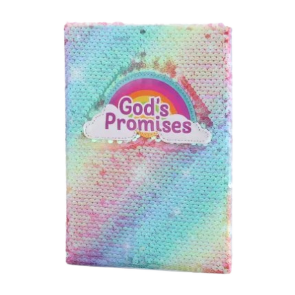 God’s Promises Rainbow Sequin Journal