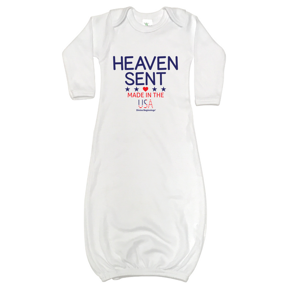 Heaven Sent - Made In the USA - Unisex Newborn Gown