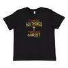 I Can Do All Things Through Christ - Big Boys Christian T-Shirt - Black