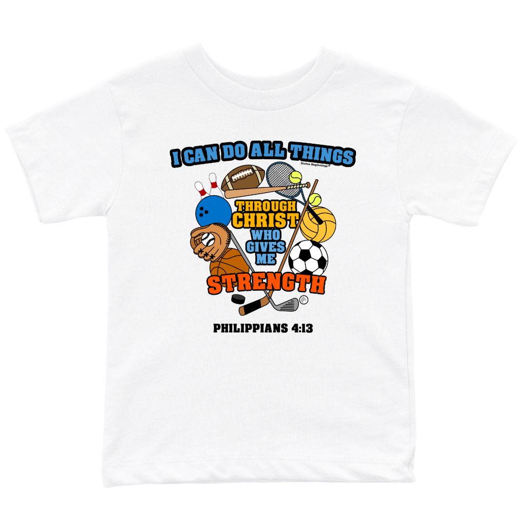 I Can Do All Things Through Christ (Sports Design) T-shirt