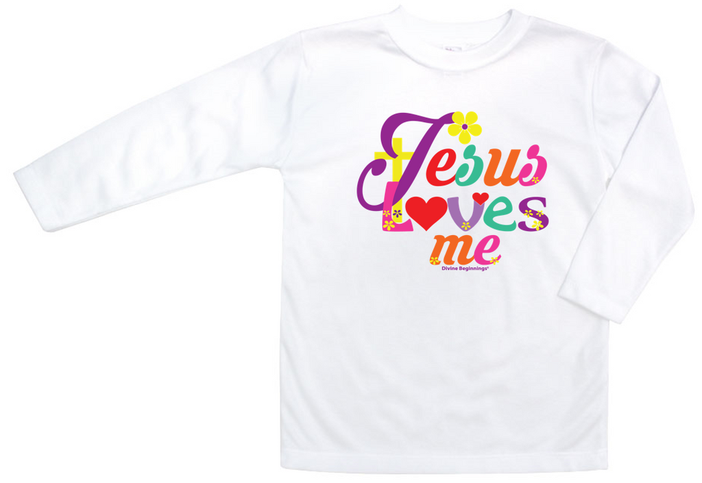 Jesus Loves Me English T-shirt Long Sleeve