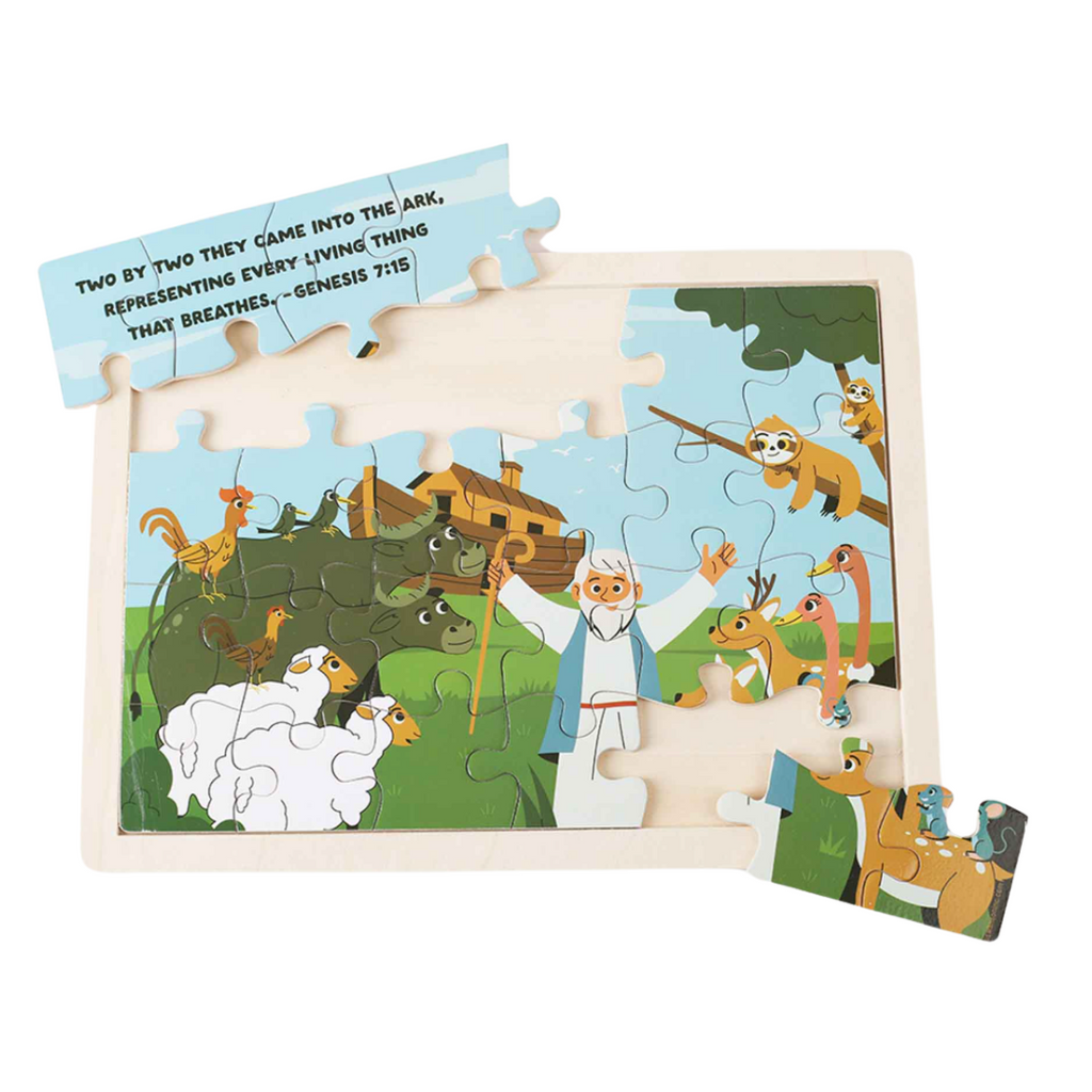 Noah’s Ark Wooden Puzzle pieces