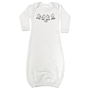 Pray Eat  Burp Sleep - Unisex Infant Gown
