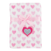 Pink Heart Fleece Blanket