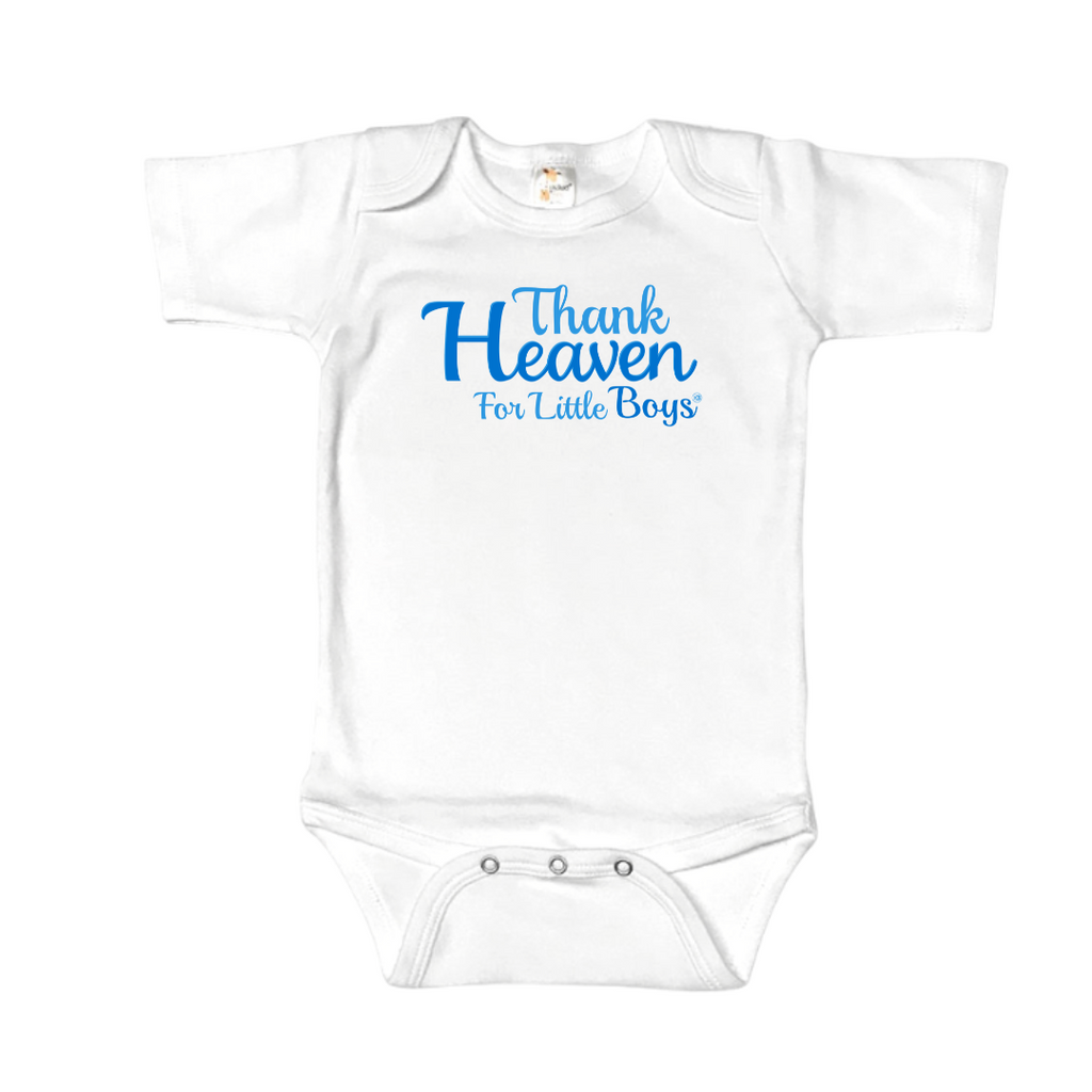 Thank Heaven For Little Boys - Infant Boys Onesie