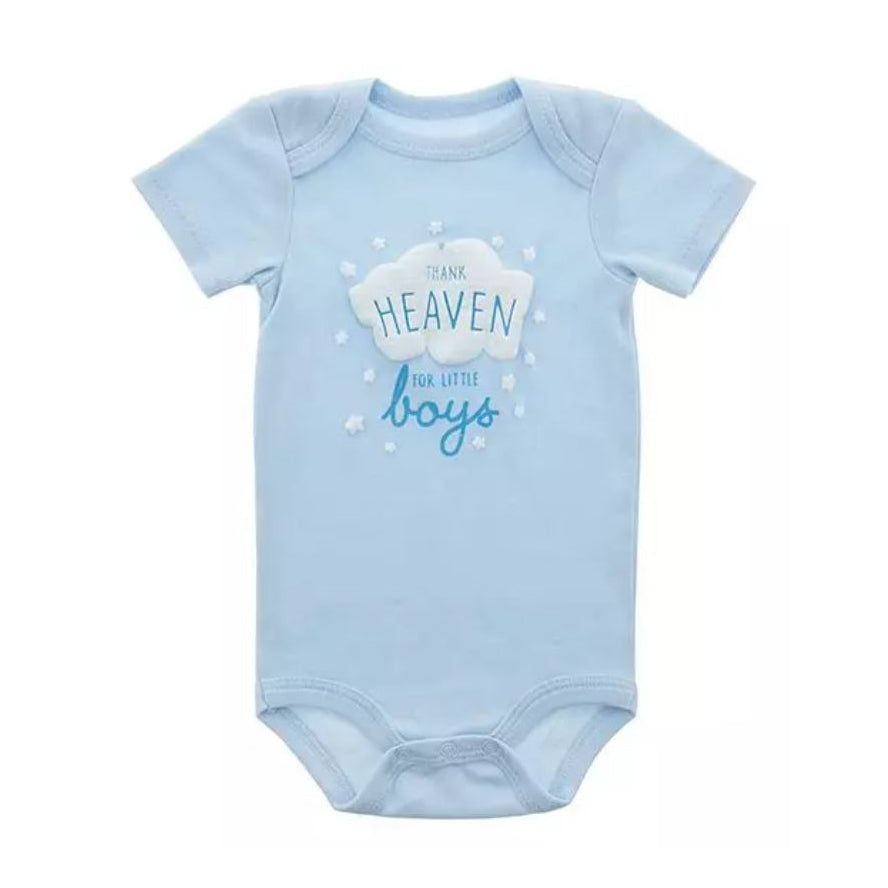 Thank Heaven For Little Boys Onesie - Baby Blue