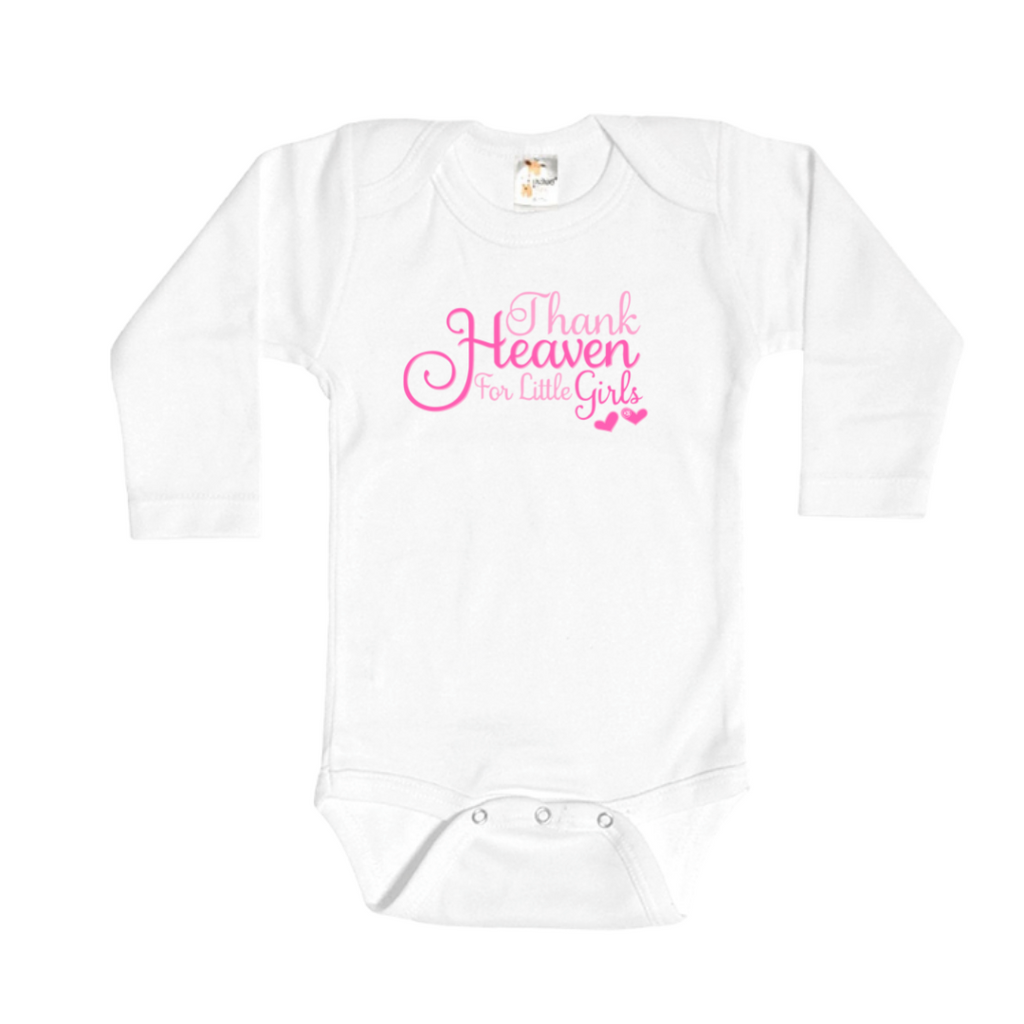 Thank Heaven For Little Girls Onesie Long sleeve 