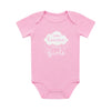 Thank Heaven for Little Girls Pastel Pink — Christian Baby Bodysuit for Girls