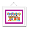 Christian Artwork - Train Up A Child Artwork - Purple - Black Children