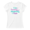 I Am Fearfully and Wonderfully Made (Colorblock Design) – Christian T-Shirt for Girls