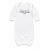 Pray Eat Burp Sleep (Repeat) — Unisex Baby Gown