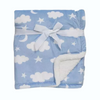 Blue Stars and Cloud Fleece Blanket
