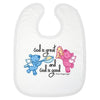 God is Great, God is Good Bib - Pink/Blue - English