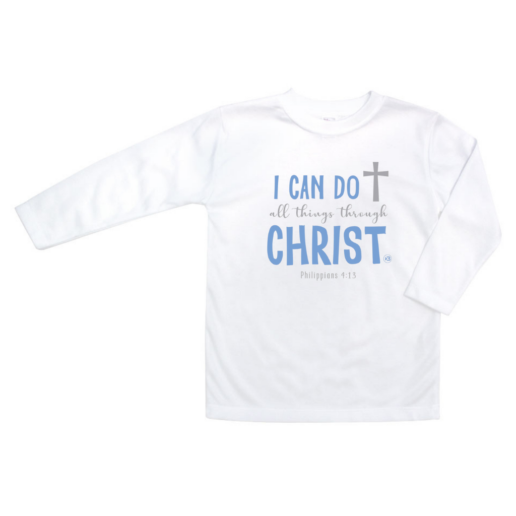 I Can Do All Things Through Christ boy t-shirt long sleeve