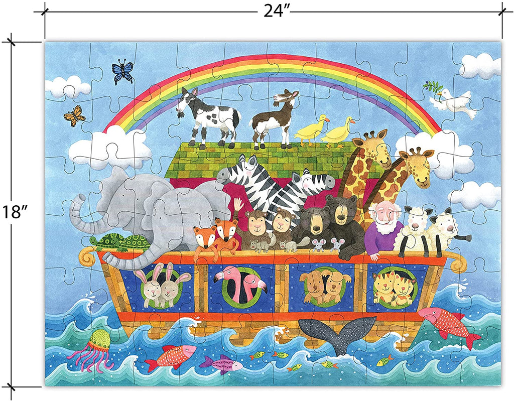 Noah's Ark 60-Piece Floor Puzzle size