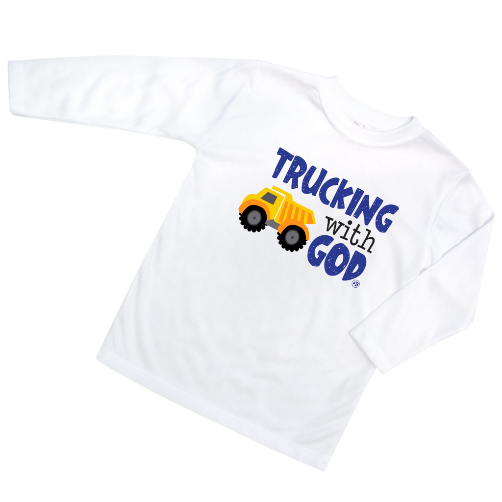 Trucking with God T-shirt Long sleeve