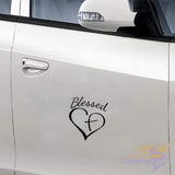 DIVINE DECALS™ - "Blessed" Car Window Decals - Divine Beginnings, LLC