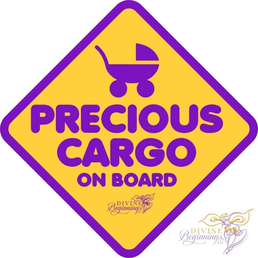 DIVINE DECALS™ - Precious Cargo Car Window Decal - Divine Beginnings, LLC