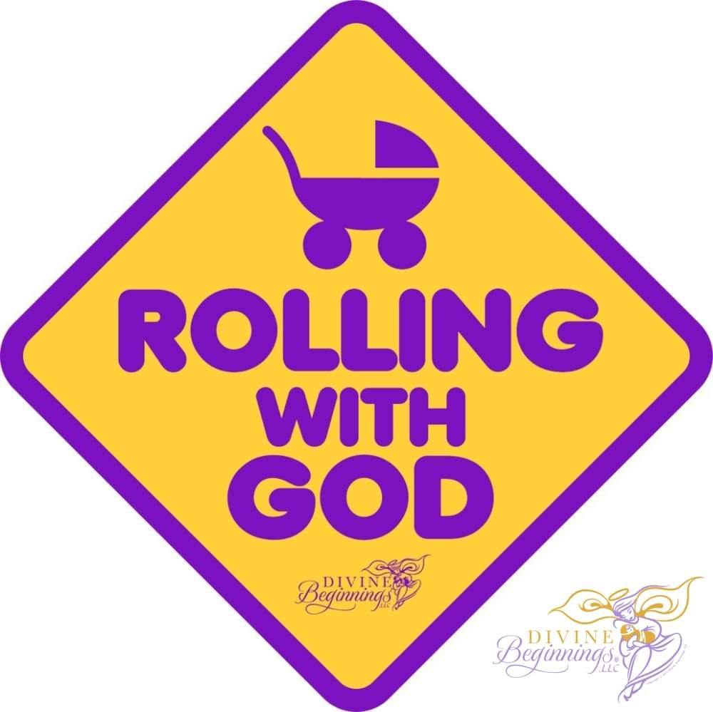 DIVINE DECALS™ - Rolling With God Car Window Decals - Divine Beginnings, LLC