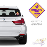 DIVINE DECALS™ - Rolling With God Car Window Decals - Divine Beginnings, LLC