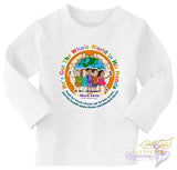 'He's Got The Whole World In His Hands' - Long-Sleeve T-Shirt (Unisex - White Hands) - Divine Beginnings, LLC